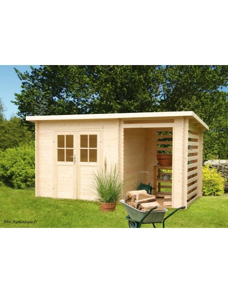 Abri de jardin en bois Katy 4 45 m² avec extension 18 mm Weka achat