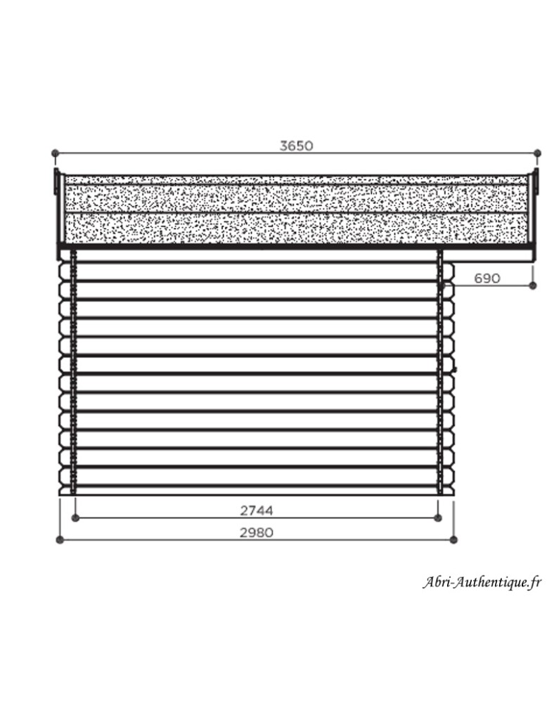 Abri de jardin en bois Dole Autoclave 11 56 m² 28 mm Solid achat