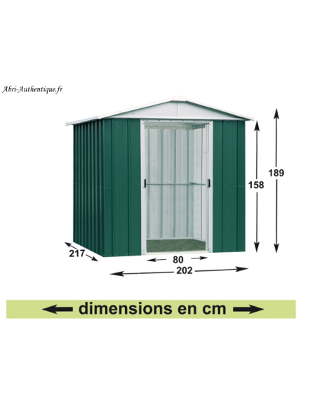 Abri De Jardin En M Tal M Vert Yardmaster Achat Pas Cher