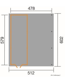 Carport en bois, 30,82 m², local à outils de 10,15 m², Weka, achat, pas cher