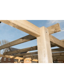 Carport double en bois, 48,36 m², Weka 618, achat, pas cher