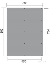 Carport double en bois, 48,36 m², Weka 618, achat, pas cher