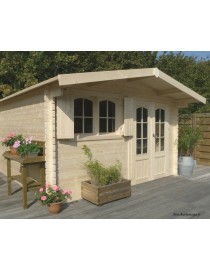 Abri de jardin en bois, Tignes, 16,22 m², 40 mm, Solid, achat, pas cher