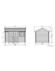 Abri de jardin en bois, Arles, 8,52 m², 28 mm, Solid, achat, pas cher