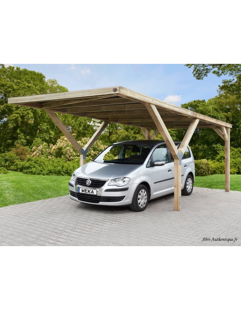 Carport en bois en Y, 612, 3,00 x 3,62 m, Weka, achat, pas cher