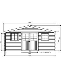 Abri de jardin en bois, Montreux, 25,81 m², 28 mm, Solid, achat, pas cher