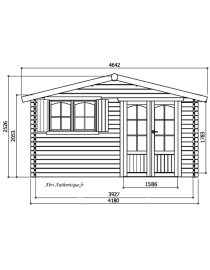 Abri de jardin en bois, Morzine, 12,73 m², 40 mm, Solid, achat, pas cher