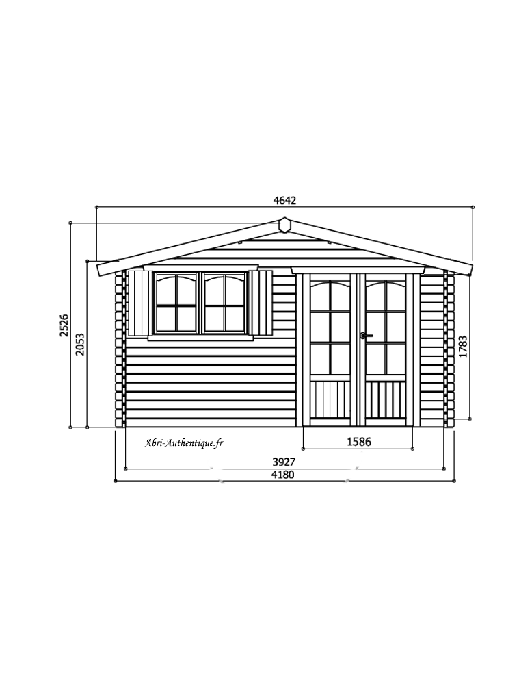 Abri De Jardin En Bois Morzine M Mm Solid Achat Pas Cher