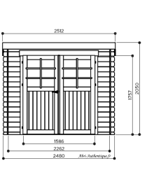 Abri de jardin en bois, Hof, 6,15 m², 19 mm, Solid, achat, pas cher