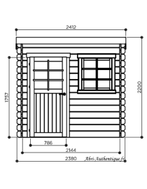 Abri de jardin en bois, Nevers, 5,66 m², 28 mm, Solid, achat, pas cher