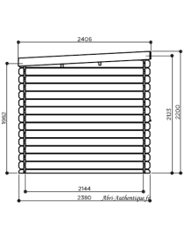 Abri de jardin en bois autoclave, Nevers, 5,66 m², 28 mm, Solid, achat, pas cher