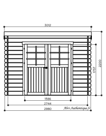 Abri de jardin en bois, Riom, 7,09 m², 28 mm, Solid, achat, pas cher