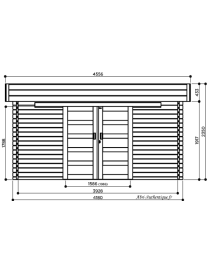 Abri de jardin en bois, Viborg, 13,71 m², 40 mm, Solid, achat, pas cher