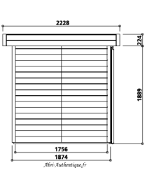 Abri de jardin en bois, Lund, 5,03 m², 19 mm, Solid, achat, pas cher