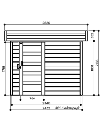 Abri de jardin en bois, Bergen, 4,99 m², 28 mm, Solid, achat, pas cher