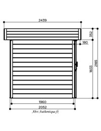 Abri de jardin en bois, Bergen, 4,99 m², 28 mm, Solid, achat, pas cher