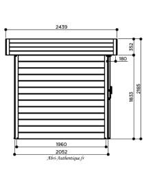 Abri de jardin en bois, Oslo, 6,22 m², 28 mm, Solid