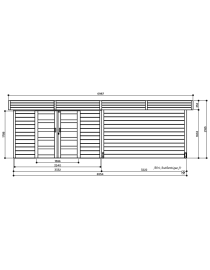 Abri de jardin en bois, Arhus, 8,17 m², 28 mm, Solid, achat, pas cher