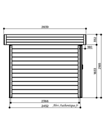 Abri de jardin en bois autoclave, Stockholm, 8,91 m², 28 mm, Solid, achat, pas cher