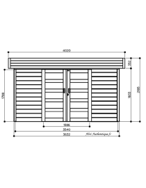 Abri de jardin en bois autoclave, Stockholm, 8,91 m², 28 mm, Solid, achat, pas cher