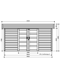 Abri de jardin en bois, Malmö, 12 m², 28 mm, Solid, achat, pas cher