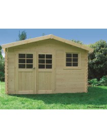 Abri de jardin en bois, Chimay, 10,67 m², 28 mm, Solid, achat, pas cher