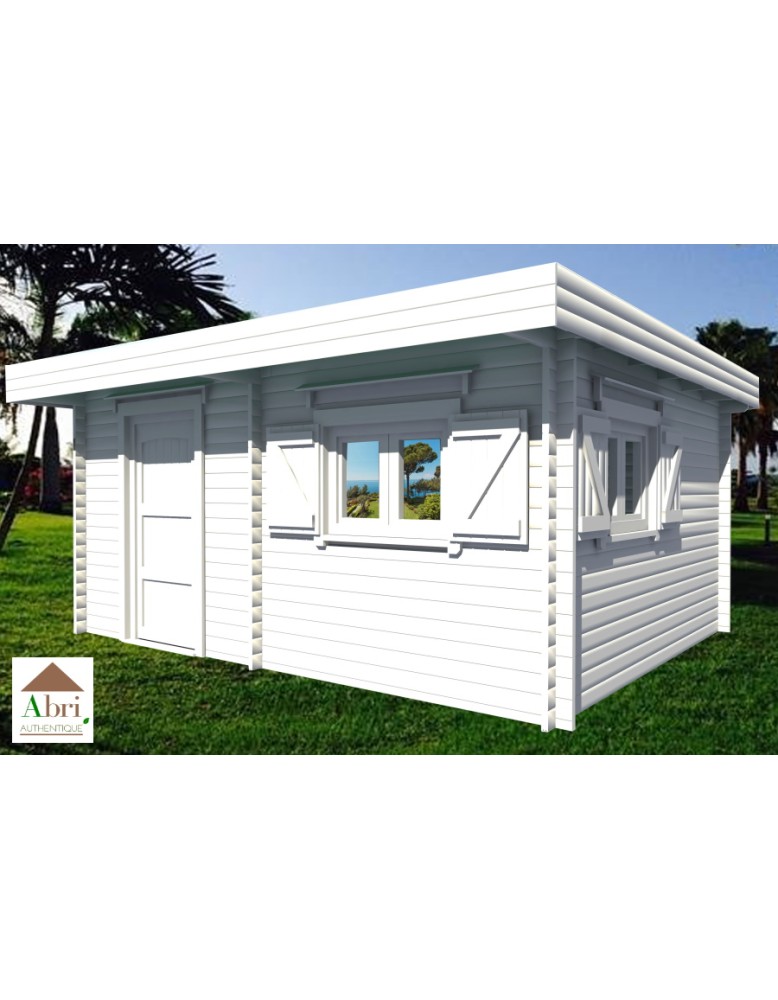 Abri de jardin en bois, 25,38 m², Madrier 60 mm, foresta