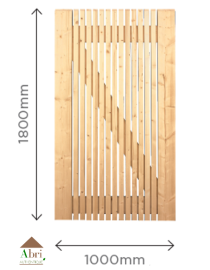 Portillon en épicéa Antwerp, bois, H.1,00 m