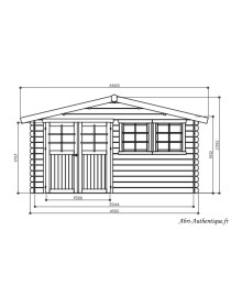 Abri de jardin en bois, Niort, autoclave, 12,46 m², 28 mm, Solid, achat, pas cher