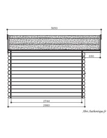 Abri de jardin en bois, Niort, autoclave, 12,46 m², 28 mm, Solid, achat, pas cher