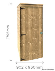 Abri de jardin en bois, autoclave, 1,0,86 m², traditionnel Solid, achat, pas cher